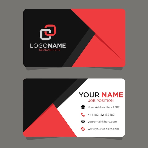 Download Free Black Red White Business Card Premium Vector Use our free logo maker to create a logo and build your brand. Put your logo on business cards, promotional products, or your website for brand visibility.