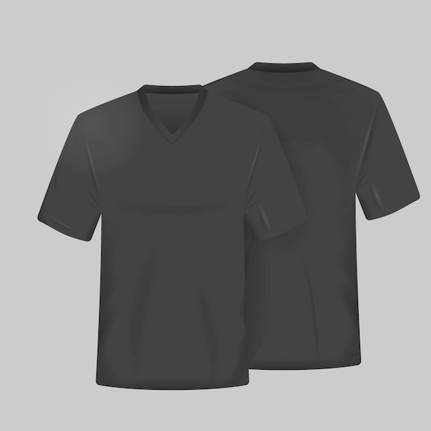 Download Free Vector | Black shirt template