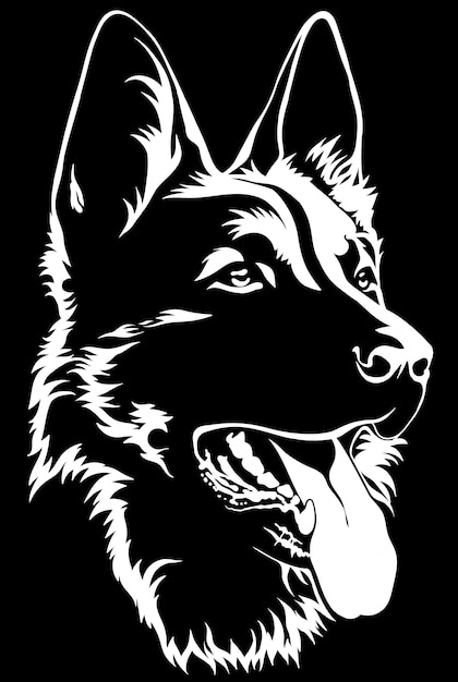 Download German Shepherd Silhouette / Download the silhouette in eps, jpg, pdf, png, and svg this ...
