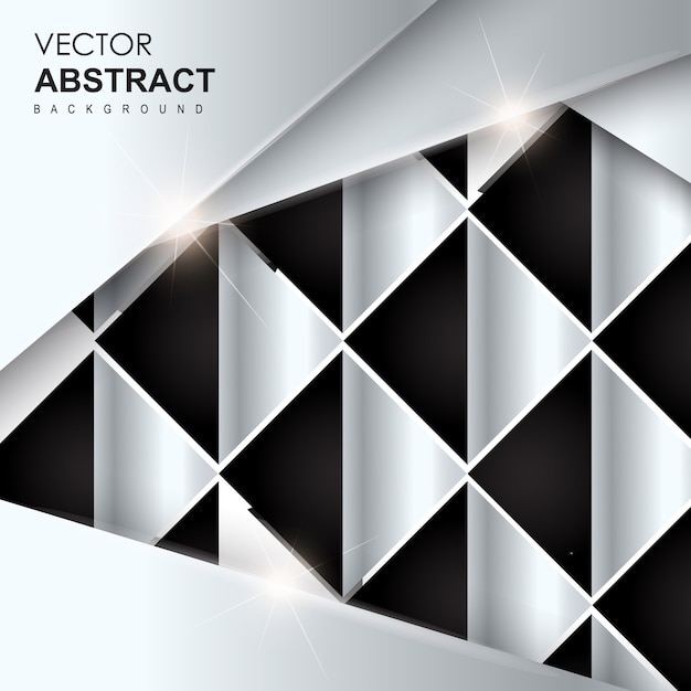 Free Vector | Black & silver abstract background