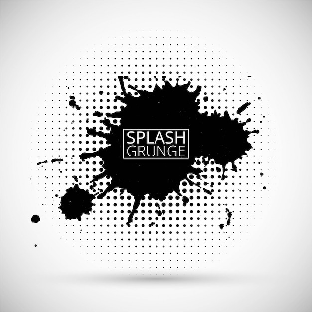 Black splash grunge background Vector | Free Download