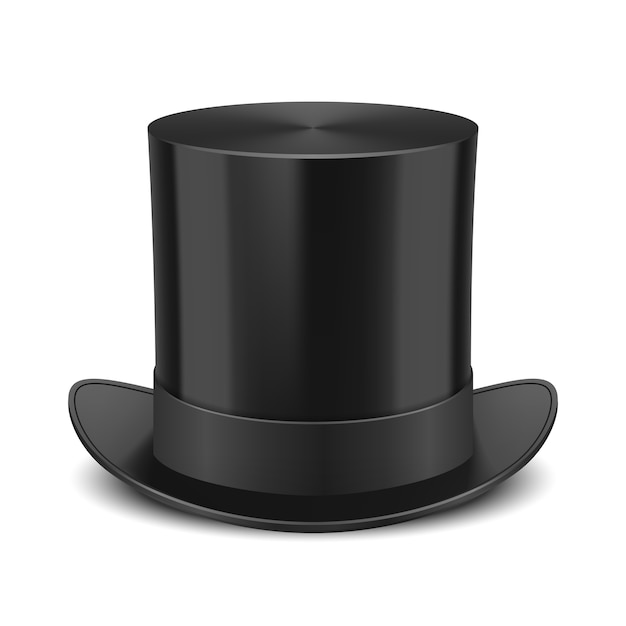 Free Vector | Black top hat isolated