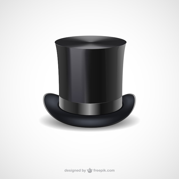 Premium Vector Black Top Hat