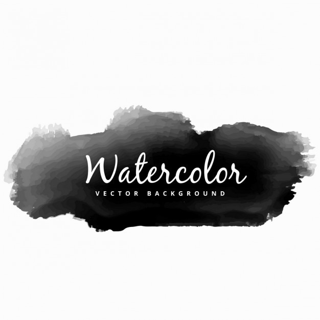 Download Free Vector | Black watercolor splash