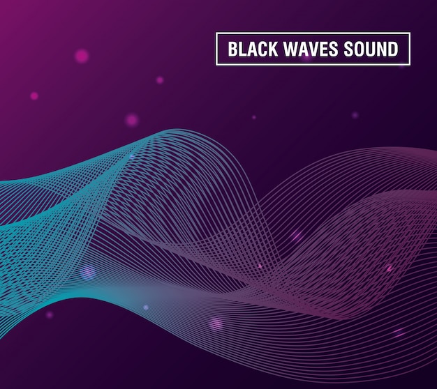 cool white and purple circle soundwave background