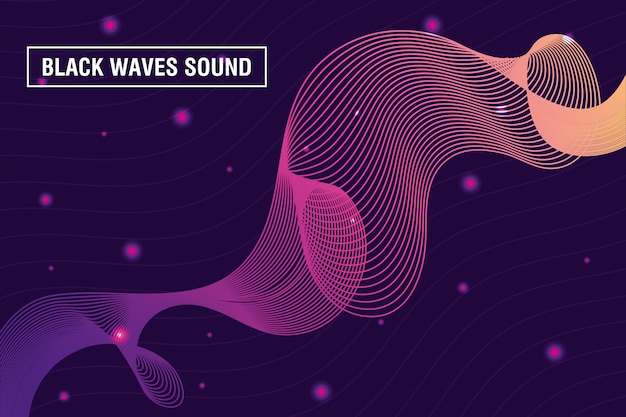cool dark purple soundwave background