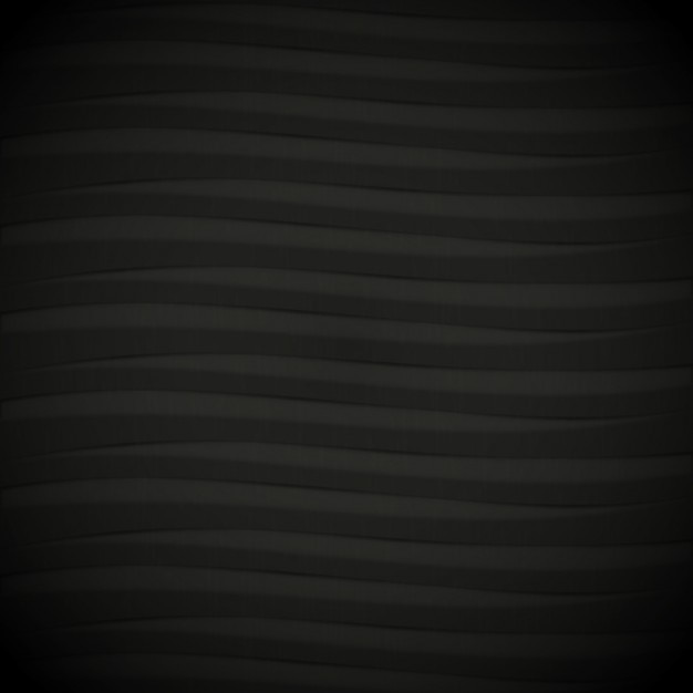 Black wavy background design | Free Vector