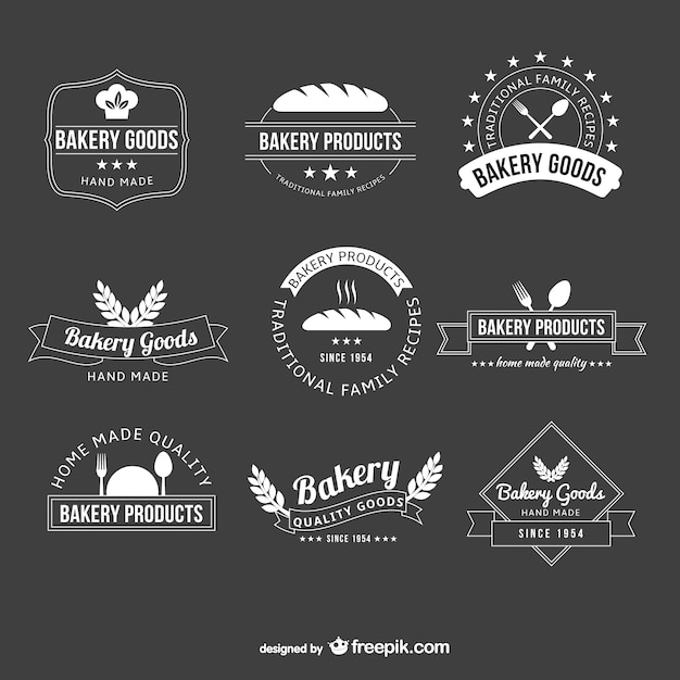 Download Free Black And White Bakery Logos Free Vector Use our free logo maker to create a logo and build your brand. Put your logo on business cards, promotional products, or your website for brand visibility.