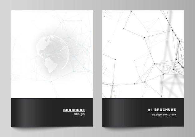 premium-vector-black-and-white-brochure-template