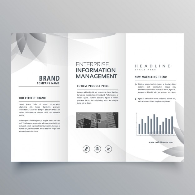 Black And White Brochure Template