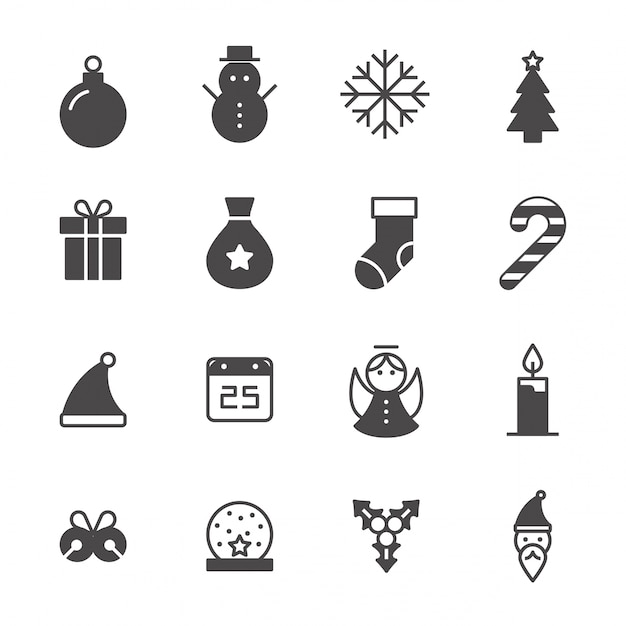 Download Free Black And White Christmas Icon Collection Premium Vector Use our free logo maker to create a logo and build your brand. Put your logo on business cards, promotional products, or your website for brand visibility.