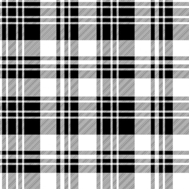 Premium Vector Black and white fabric texture check seamless pattern