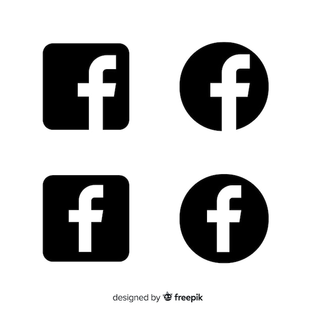 Black And White Facebook Icon Images Free Vectors Stock Photos Psd