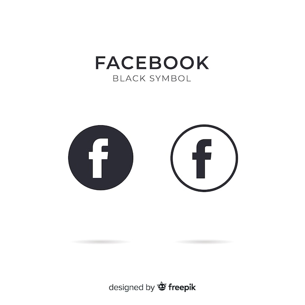 Free Vector Black And White Facebook Symbol