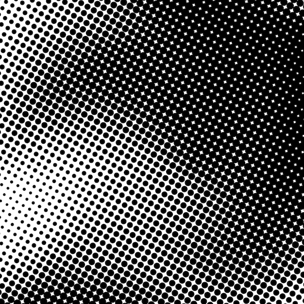 Premium Vector | Black and white halftone background