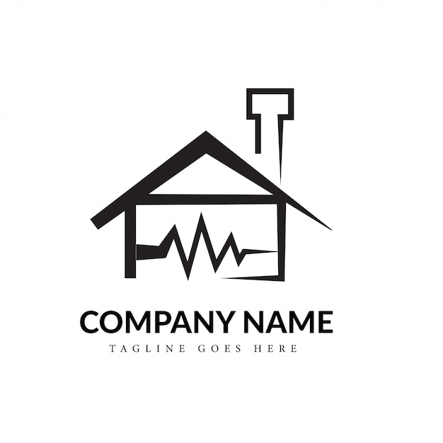 Download Free Download This Free Vector Black White Home And Heartbeat Line Use our free logo maker to create a logo and build your brand. Put your logo on business cards, promotional products, or your website for brand visibility.