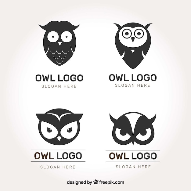 Download Free Download Free Black And White Owl Logo Set Vector Freepik Use our free logo maker to create a logo and build your brand. Put your logo on business cards, promotional products, or your website for brand visibility.