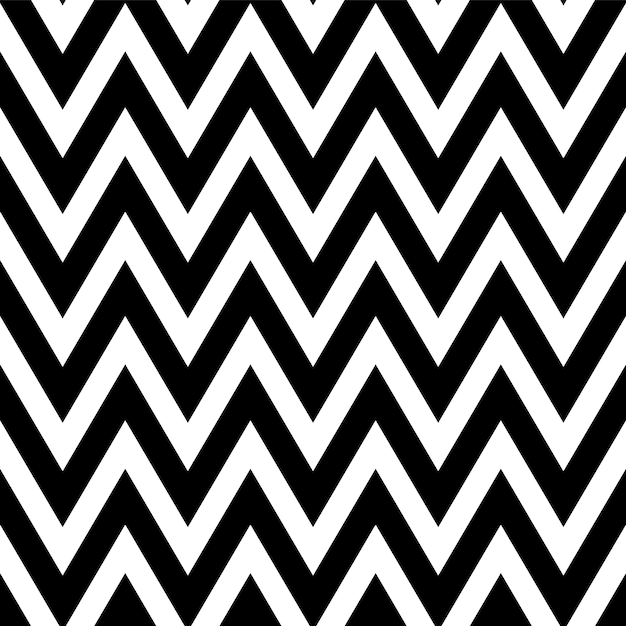 Premium Vector Black And White Pattern In Zigzag Classic Chevron Seamless Pattern