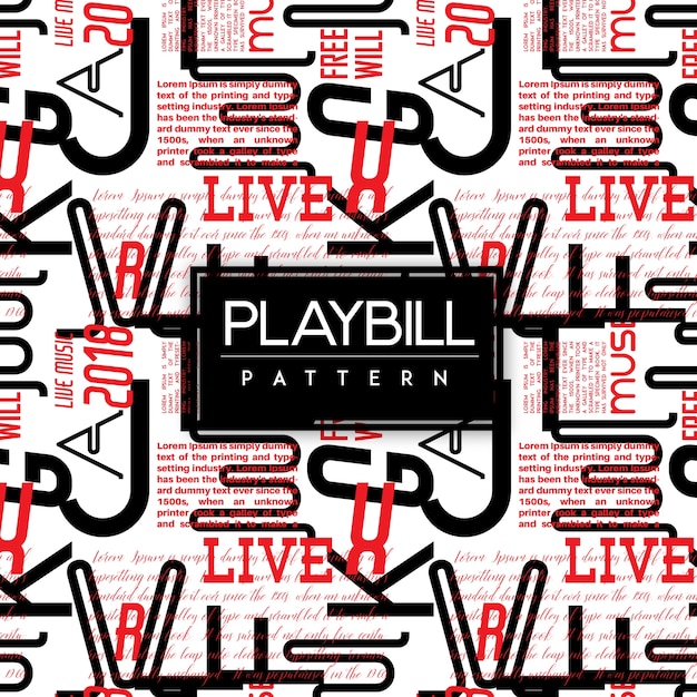 Free Theater Playbill Template