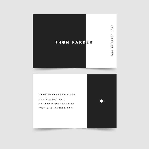 Download Free Download Free Black And White Simple Design Business Card Template Use our free logo maker to create a logo and build your brand. Put your logo on business cards, promotional products, or your website for brand visibility.