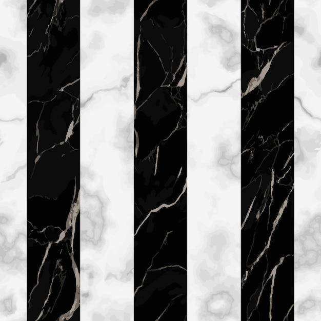 Premium Vector | Black and white stripes marble seamless pattern repeat ...