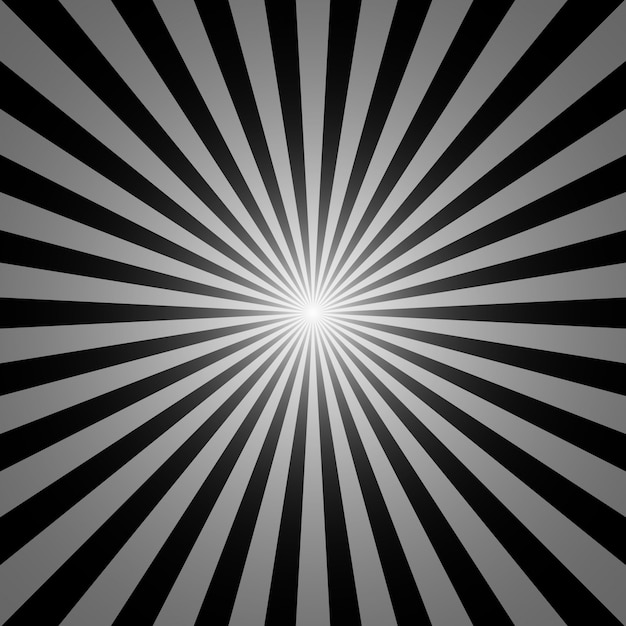 Premium Vector | Black and white sunburst background