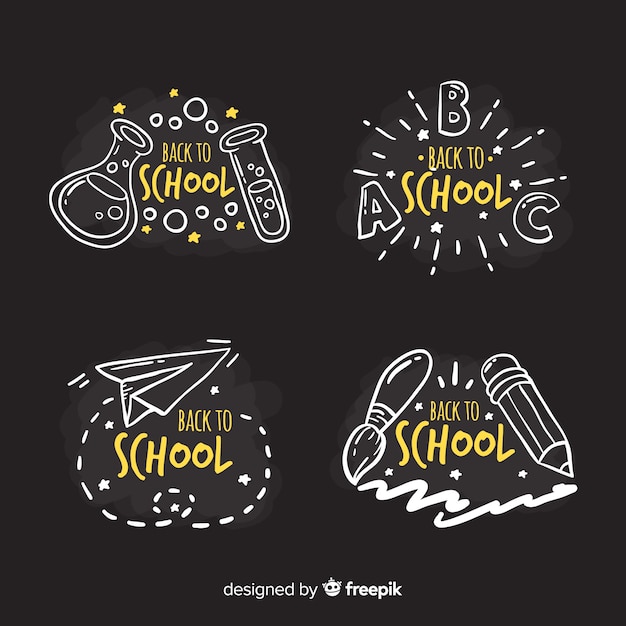 Download Free Blackboard Back To School Badge Collection Free Vector Use our free logo maker to create a logo and build your brand. Put your logo on business cards, promotional products, or your website for brand visibility.