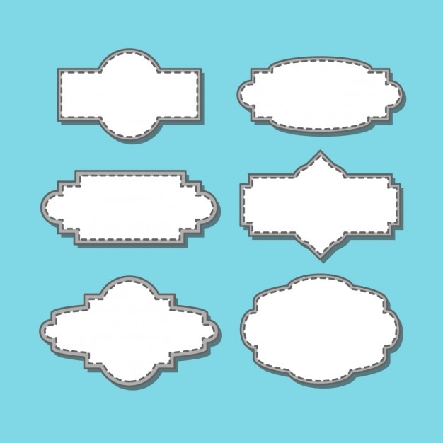Download Blank badges collection Vector | Free Download