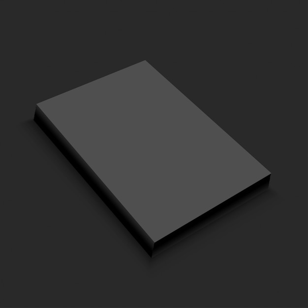 Blank Black Paper Template