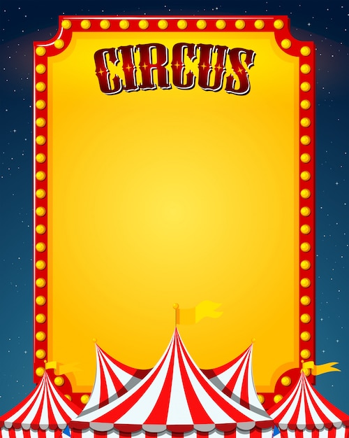 A blank circus border Vector | Free Download