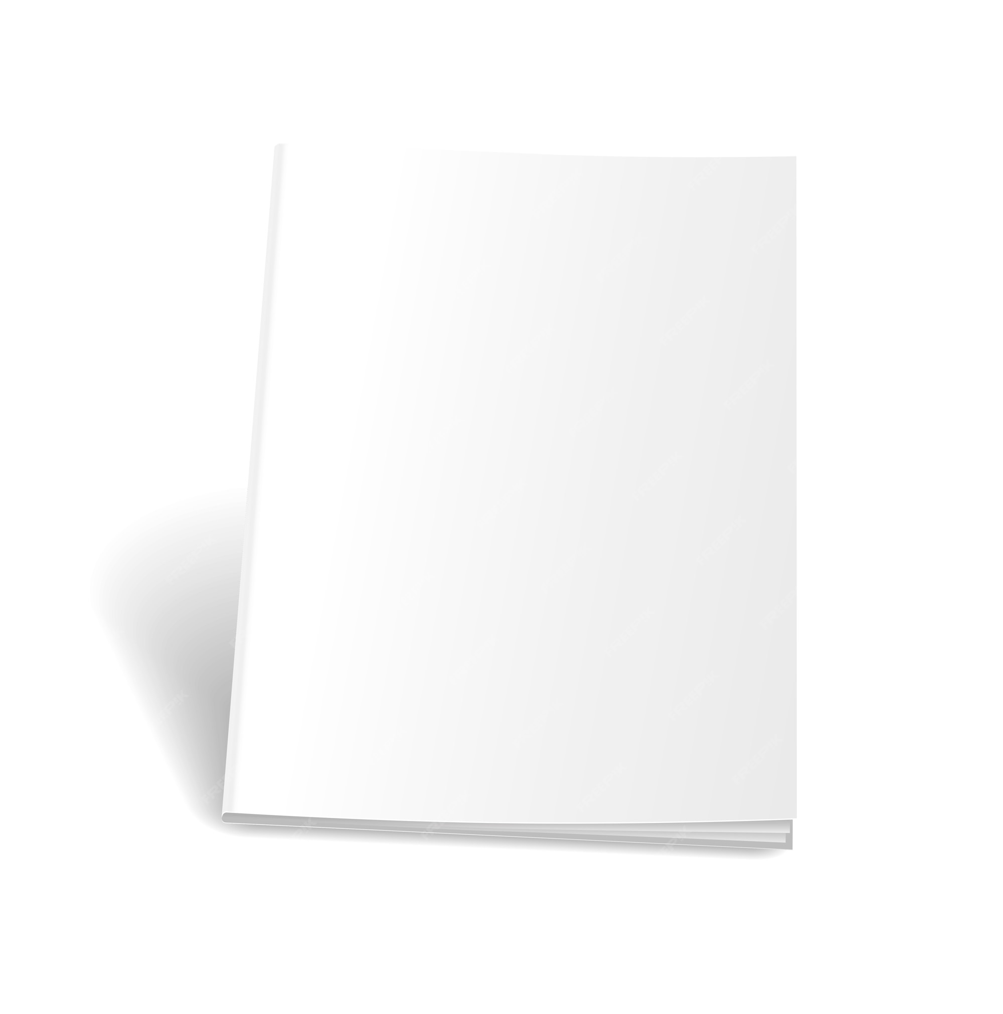 Premium Vector | Blank empty magazine or book cover