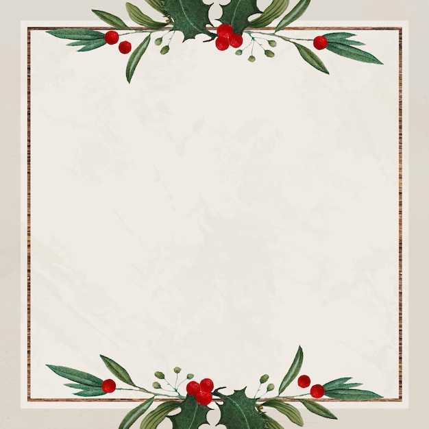 Free Vector | Blank festive square christmas background