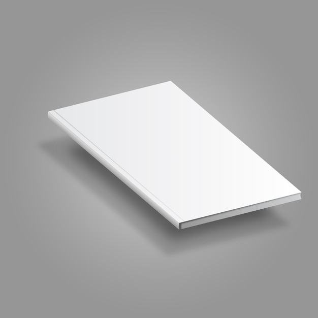 Download Premium Vector | Blank floating book mockup template