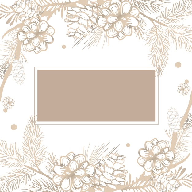 Download Free Vector | Blank floral invite