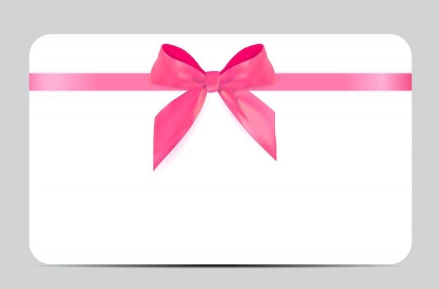 Download Free Blank Gift Card Template With Pink Bow And Ribbon Premium Vector Use our free logo maker to create a logo and build your brand. Put your logo on business cards, promotional products, or your website for brand visibility.