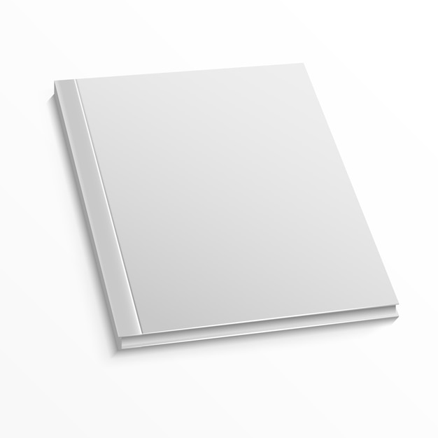 Premium Vector Blank magazine cover template on white