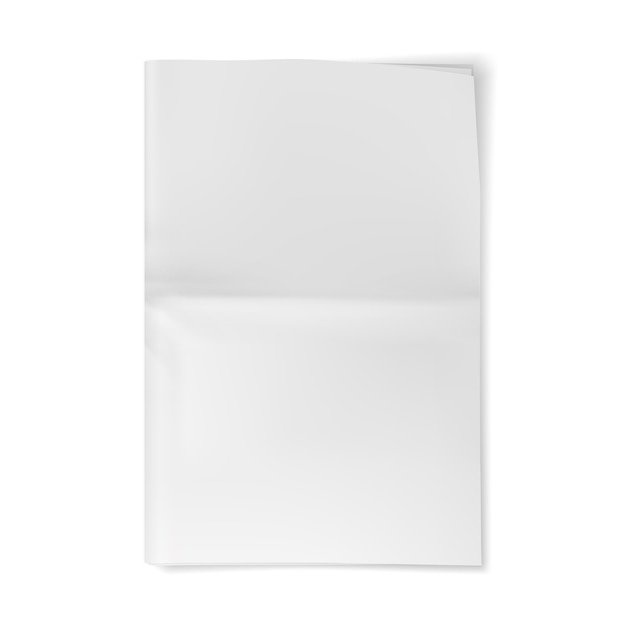 Download Premium Vector | Blank newspaper sheet mockup. empty paper journal.