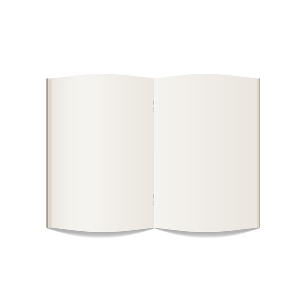 Download Blank open notebook. realistic notebook mockup isolate on ...