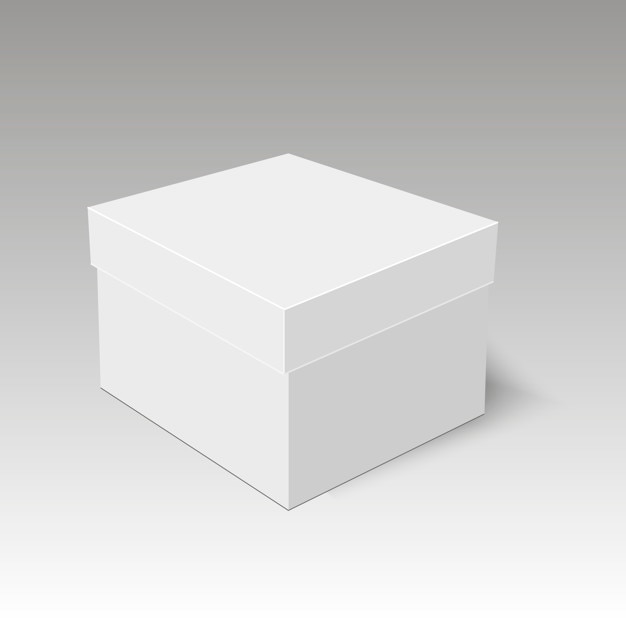 Download Blank paper or cardboard shoe box template. Vector | Premium Download