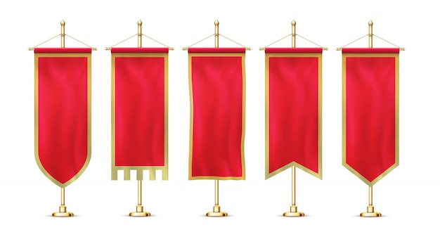 hanging triangle flags
