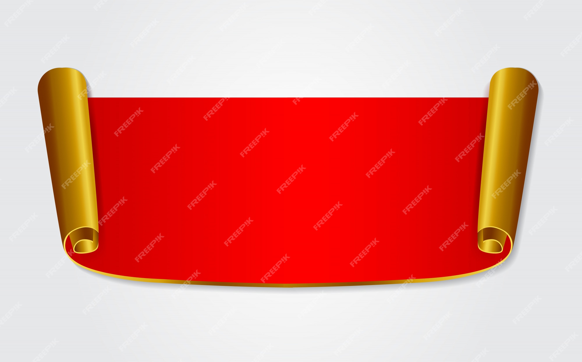 Premium Vector | Blank ribbon banner