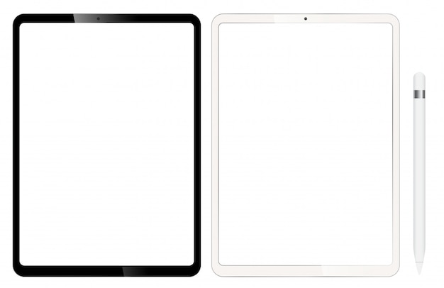 Download Blank tablets or ipad. comes with a pen for design. Vector ...