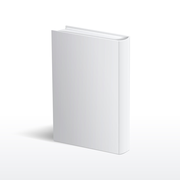 Premium Vector | Blank vertical white book cover vector template