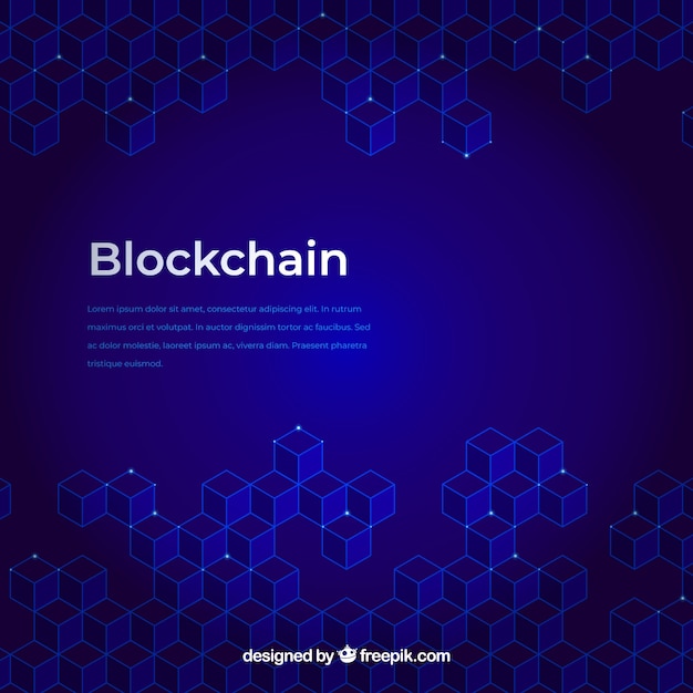 Premium Vector | Blockchain Background