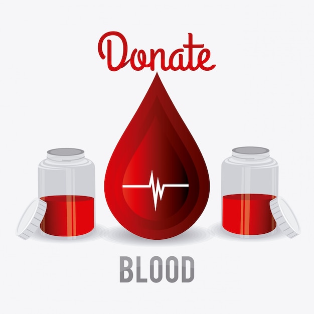 Premium Vector | Blood donation design.