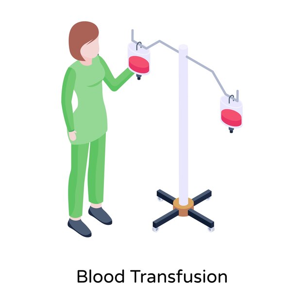 Premium Vector | Blood Transfusion