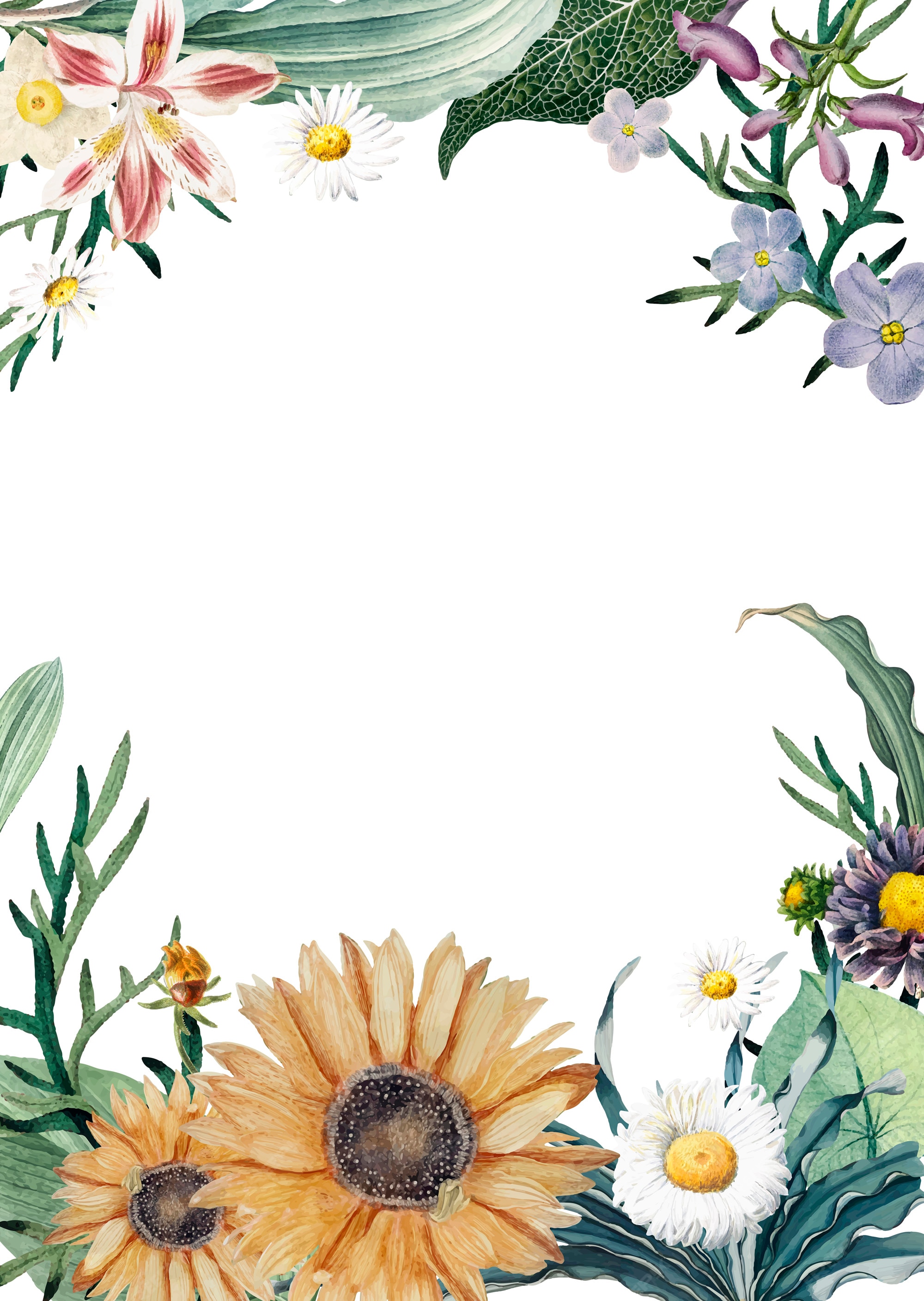 Free Vector | Blooming greeting card