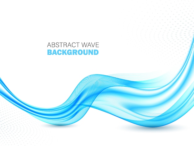 Premium Vector Blue Abstract Wave Abstract Background Wave