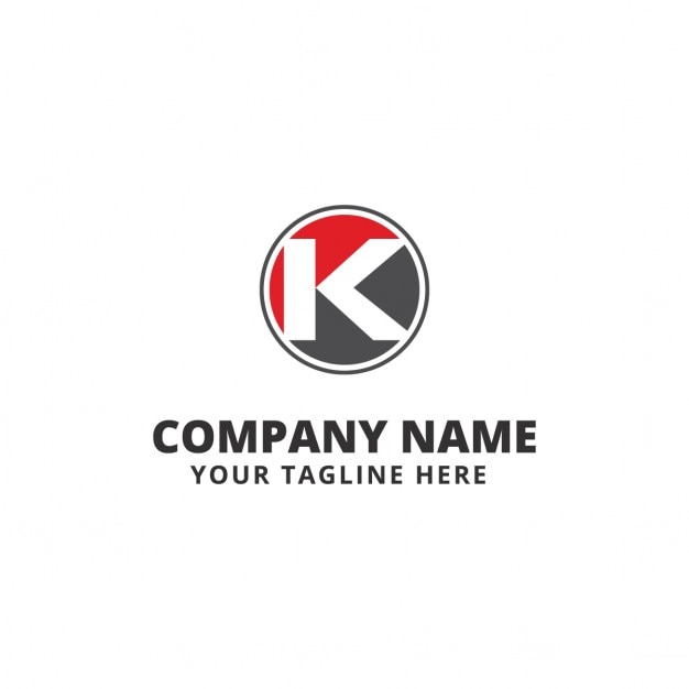 Blue and red logo with letter k Vector | Free Download