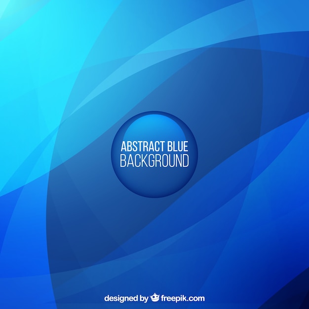Blue background of abstract shapes